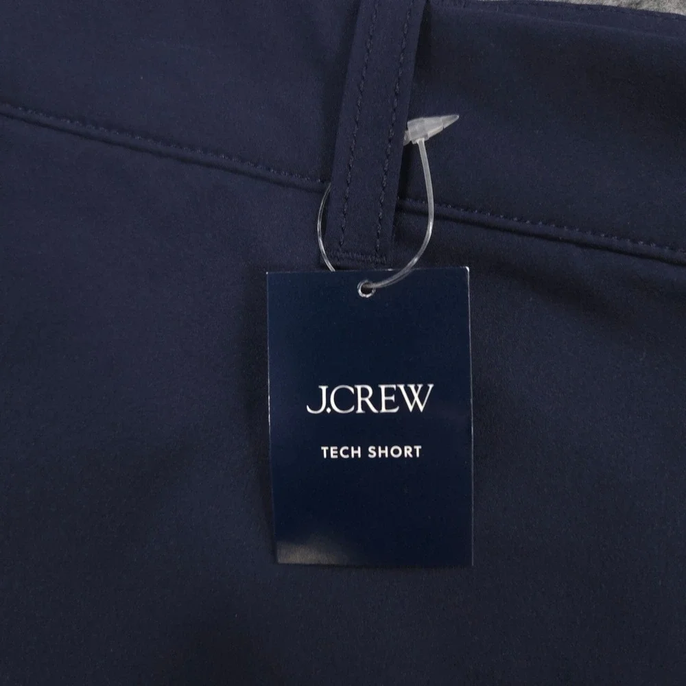 J Crew Tech Shorts Mens 33 Navy Chino Performance UPF 50+ Stretch 7